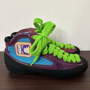 Kamet Rock Climbing Shoes Purple Blue Bootie Sz 37